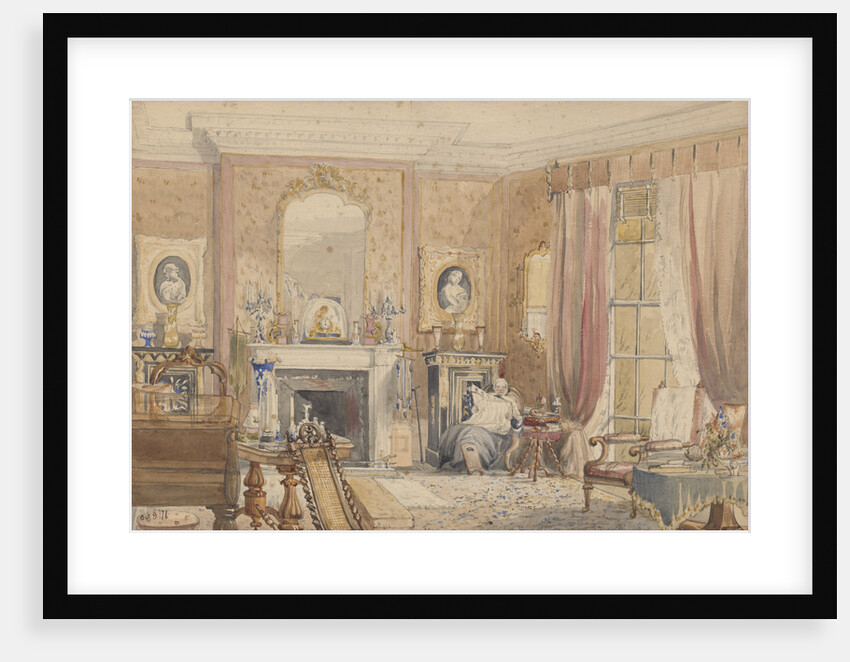 The Drawing Room at Bryn Glâs,  Newport Mon[mouthshire] by Julia Mackworth