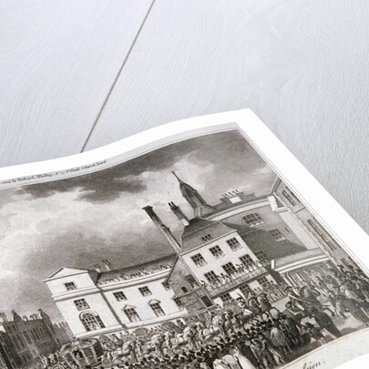 King George III processing through Old Palace Yard, Westminster, London by JR Thompson