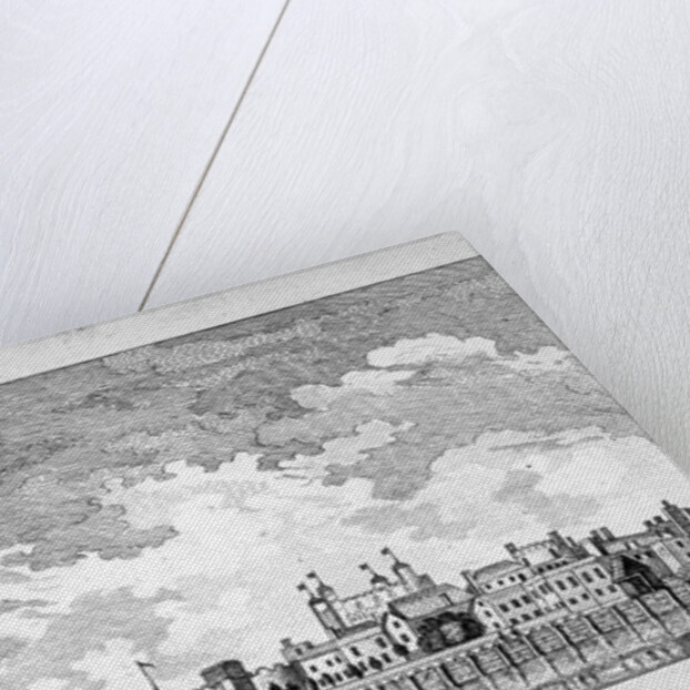 South view of the Tower of London with boats on the River Thames by William Elliot