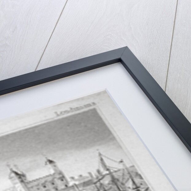 The Tower of London with the 'Enterprize' tender in the foreground by Anonymous
