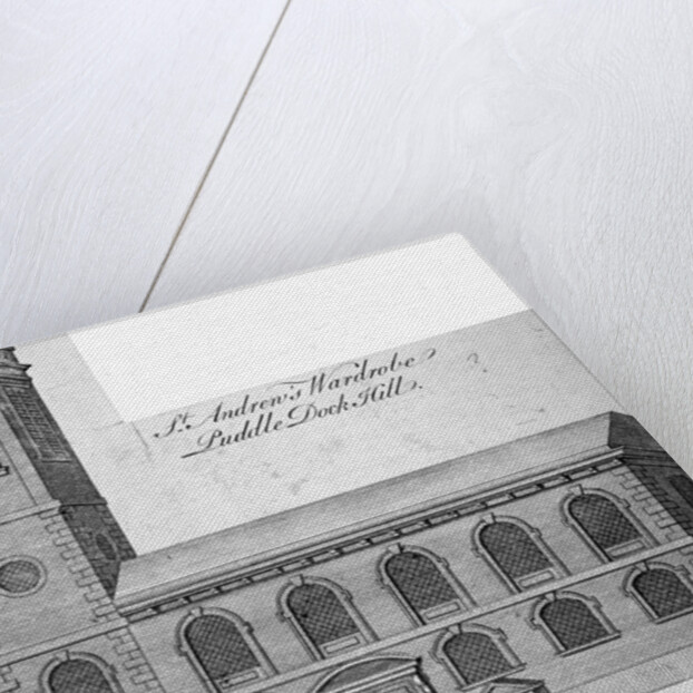 Exterior view of St Andrew by the Wardrobe, City of London by Benjamin Cole