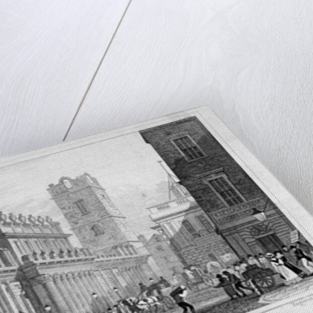 The Bank of England, City of London by William Tombleson