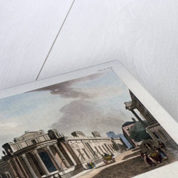 The Bank of England, from Cateaton Street, City of London by Augustus Charles Pugin