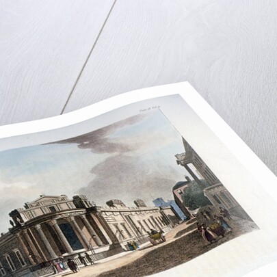 The Bank of England, from Cateaton Street, City of London by Augustus Charles Pugin