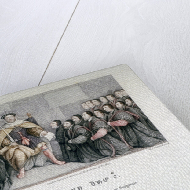 Henry VIII granting the charter to the Barber Surgeons by William P Sherlock