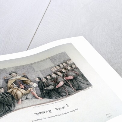 Henry VIII granting the charter to the Barber Surgeons by William P Sherlock