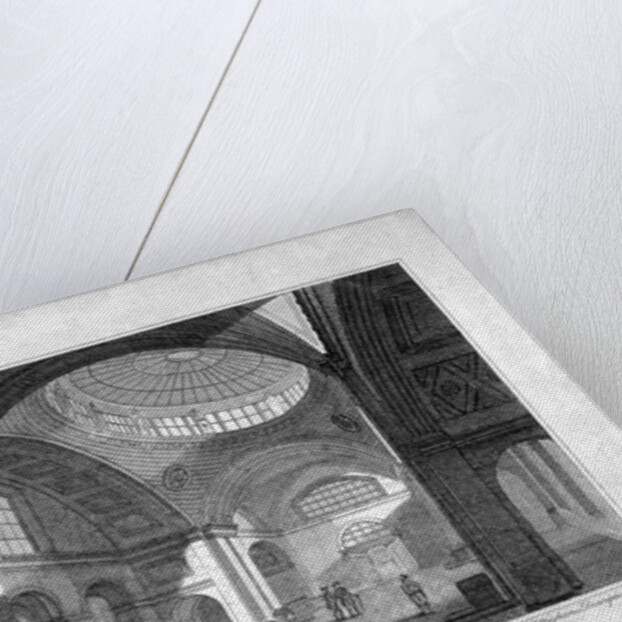 The New Three Percent Office at the Bank of England, City of London by Robert Cabbel Roffe