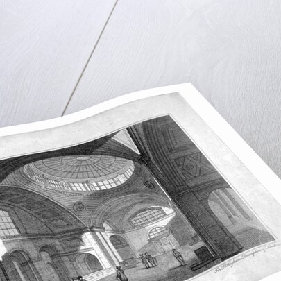 The New Three Percent Office at the Bank of England, City of London by Robert Cabbel Roffe