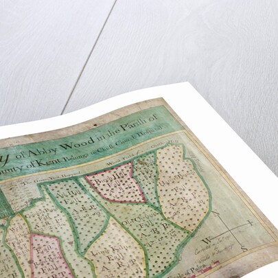 Map of Abbey Wood, part of Erith or Lesnes Manor on the eastern boundary of Woolwich, Kent by Anonymous