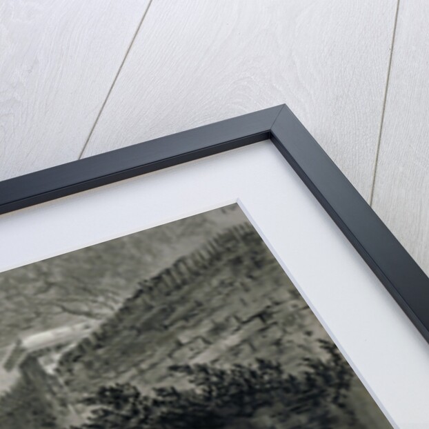 View of a section of the Serpentine's drainage system in Hyde Park, London by John Claude Nattes