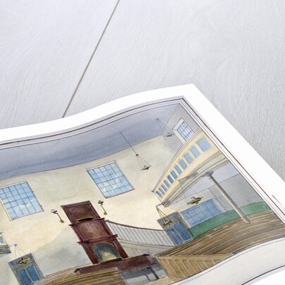 Inteiror view of Lion Street Baptist Chapel, off New Kent Road, Southwark, London by G Yates