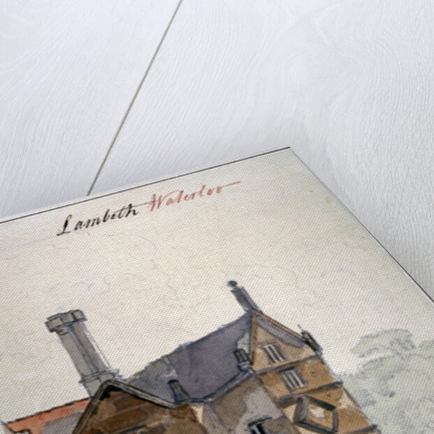 View of a house in Lambeth Marsh, London by Anonymous