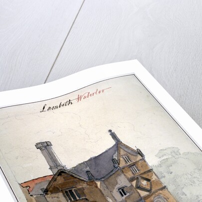 View of a house in Lambeth Marsh, London by Anonymous