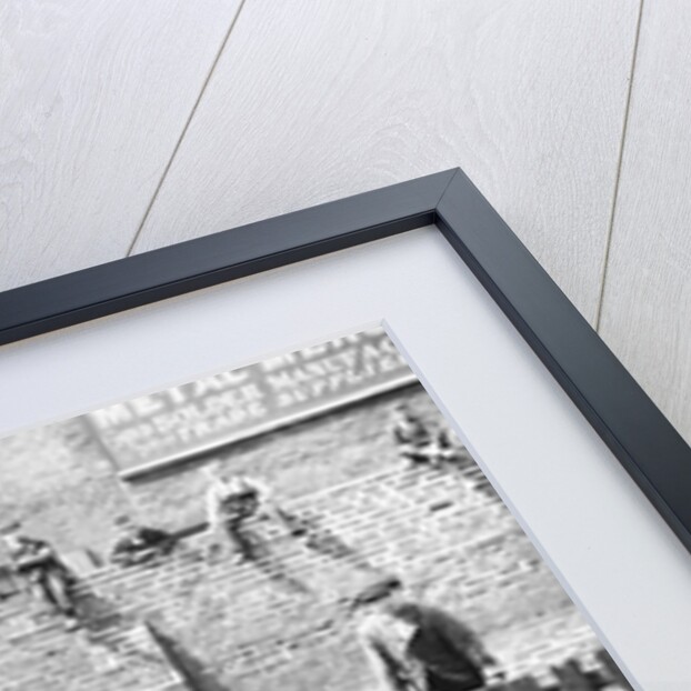 Boys by a lock on the Grand Union Canal, London by Anonymous