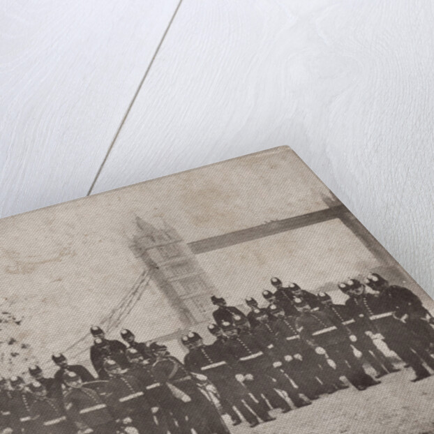 Group of artillery at Tower Bridge, London by Anonymous