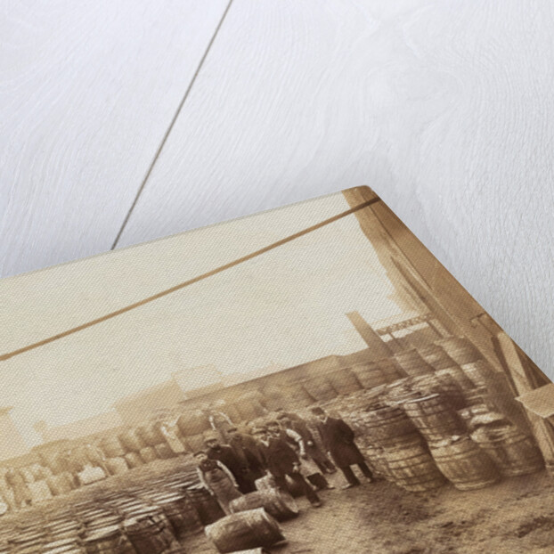 Ebano bitumen stored at Elizabeth Wharf, Limehouse, London by Anonymous