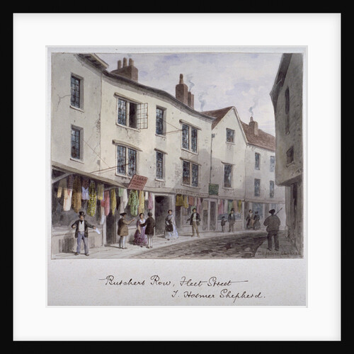 Probably a view of Holywell Street, Westminster, London by Thomas Hosmer Shepherd