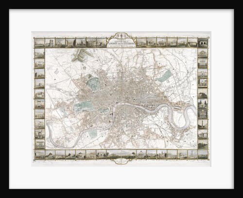 Map of London by H Lacey