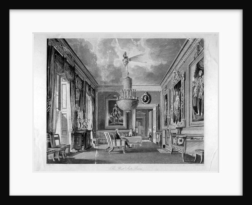 Interior view of the west ante-room in Carlton House, Westminster, London by RG Reeve