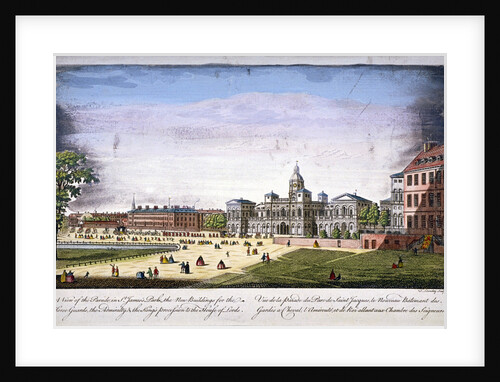 St James's Park and Horse Guards, Westminster, London, 1752(?) by T Loveday