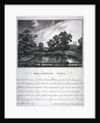 Rosamond's Pond, St James's Park, Westminster, London by Anonymous