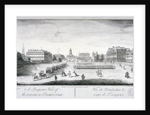 Horse Guards Parade from St James's Park, Westminster, London by John Maurer