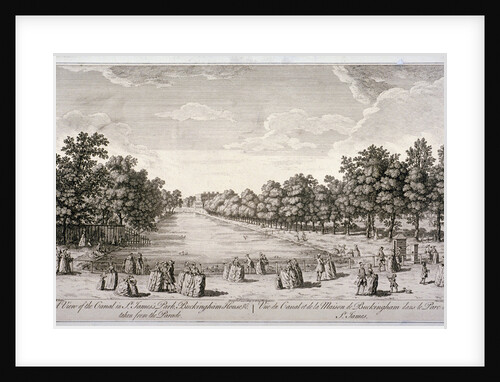 The canal in St James's Park, Westminster, London by John Stevens