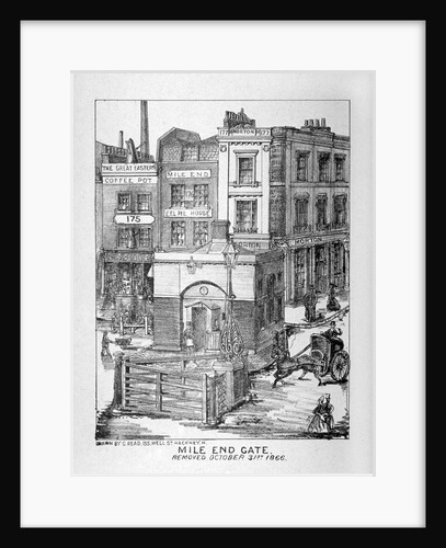 Mile End Gate, Mile End Road, Stepney, London by C Read