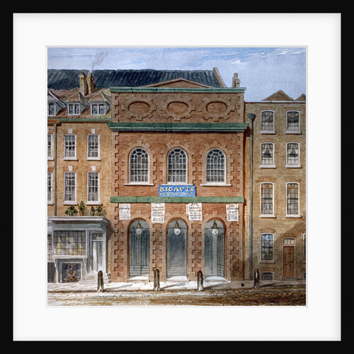 The first Opera House (King's Theatre), Haymarket, Westminster, London by William Capon