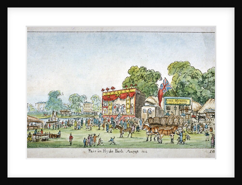 Fair in Hyde Park, Westminster, London by J Gordon