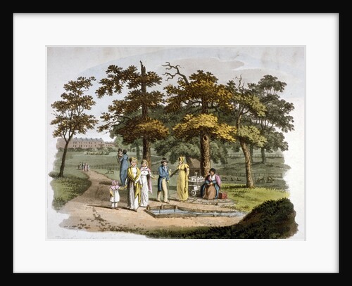 View of a drinking well, Hyde Park, Westminster, London by William Pickett