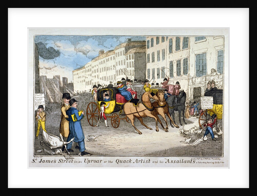 St James Street in an uproar, or the quack artist and his assailants by JL Marks