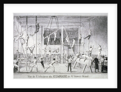 Interior view of a gymnasium, 26 St James's Street, Westminster, London by Robert Seymour