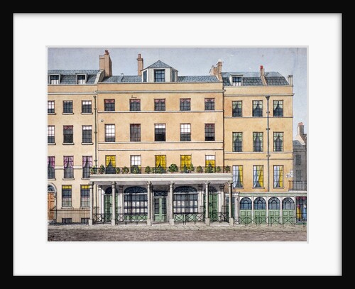 Old houses in Leicester Place, on thecorner of Lisle Street and Leicester Square, London by Anonymous