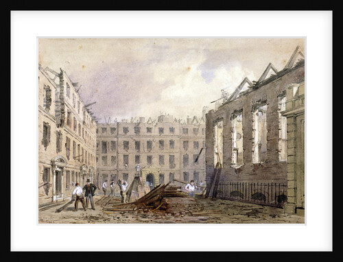 The demolition of Lyon's Inn, Westminster, London by William Henry Prior