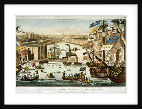 Opening of St Katharine's Dock, London, October 25 1828 by Anonymous