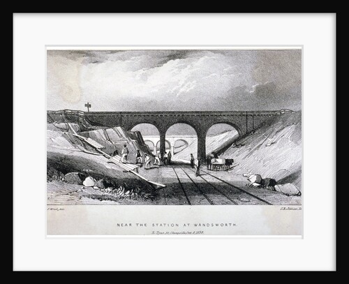 Railway line near Wandsworth Station, London by JR Jobbins