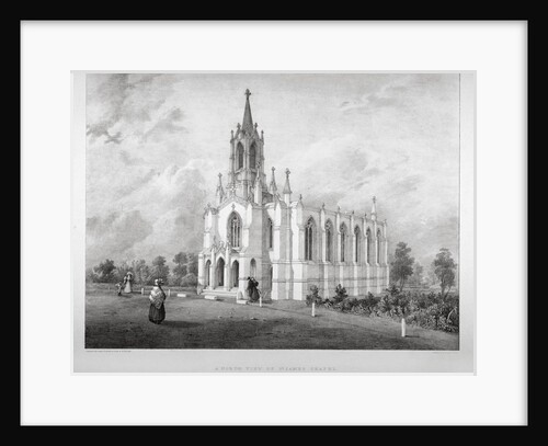 North view of the Church of St James, Clapham, London by W Eldridge