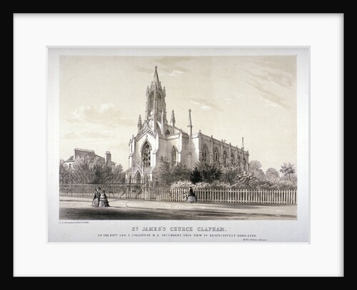 North view of the Church of St James, Clapham, London by CJ Greenwood