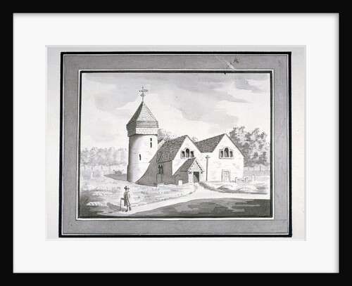 North-west view of the Church of St Nicholas, Tooting, Wandsworth, London by Anonymous