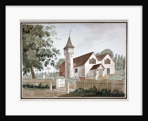 North-west view of the Church of St Nicholas, Tooting, Wandsworth, London by Anonymous