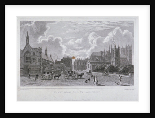 View from Old Palace Yard, Westminster, London by Charles Heath
