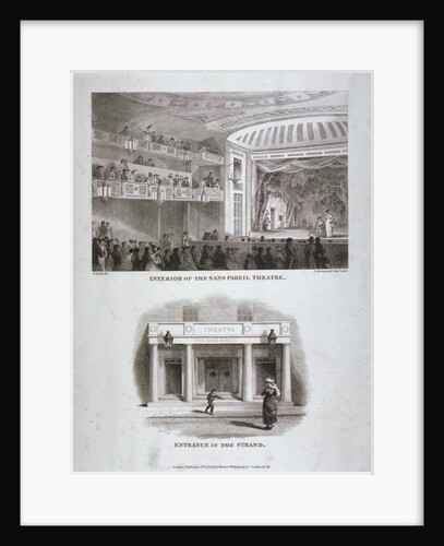 The Sans Pareil Theatre, Strand, Westminster, London by S Springsguth