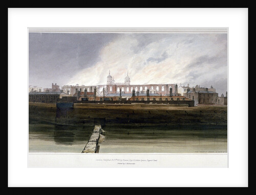 The Tower of London the morning after the fire in the Armoury on 30 October 1841 by Thomas Shotter Boys