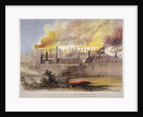 Fire at the Armoury in the Tower of London, 30 October 1841 by Thomas Colman Dibdin