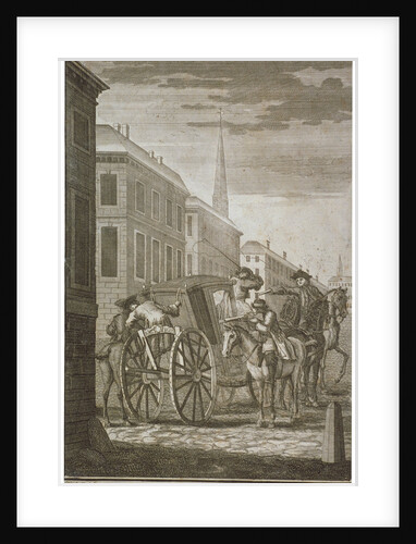 Scene of Thomas Thynne's murder in Pall Mall, Westminster, London, 1682 (c1775) by James Basire I