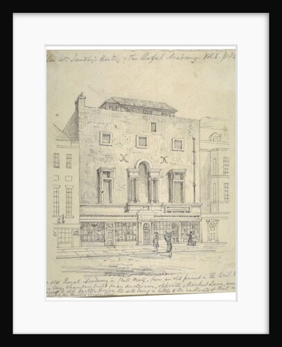 The Royal Academy of Arts, Pall Mall, Westminster, London by Anonymous