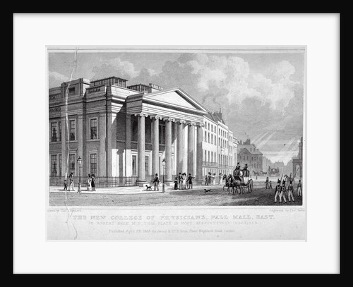 The Royal College of Physicians, Pall Mall East, Westminster, London by Thomas Barber