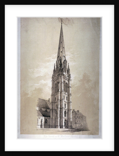 Tower of the Church of St Matthew, Great Peter Street, Westminster, London by Day & Son