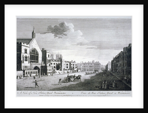 New Palace Yard, Palace of Westminster, London by John Boydell